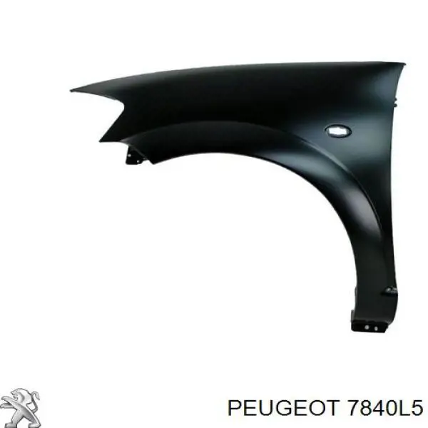 Ліве переднє крило Peugeot/Citroen 7840L5 ціна, від 41.27 USD