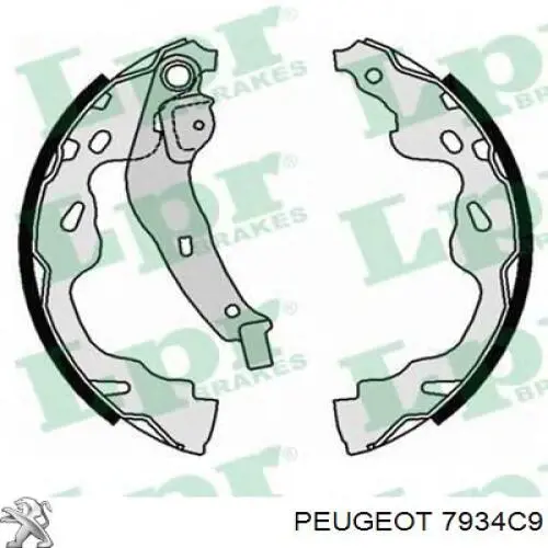 7934C9 Peugeot/Citroen Запор капота (замок і привід замка капота)
