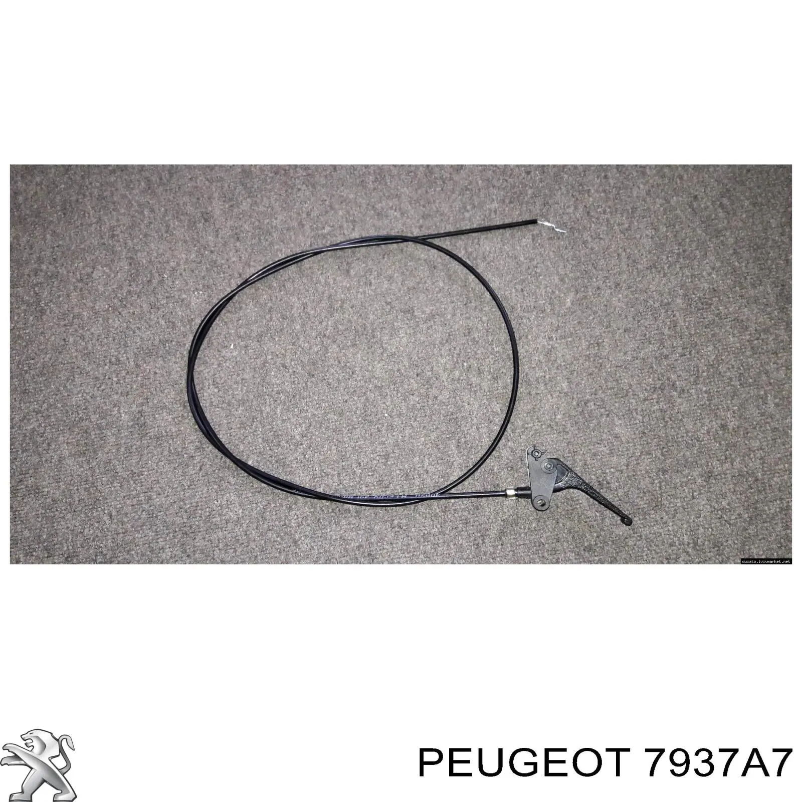 Трос відкриття капота Peugeot/Citroen 7937A7 ціна, від 16.40 USD