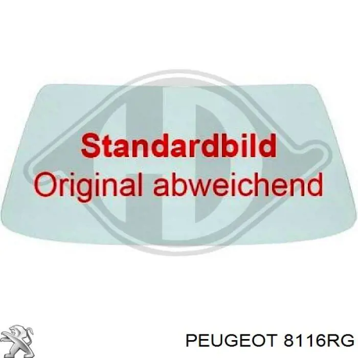 8116RG Peugeot/Citroen Автомобільне скло