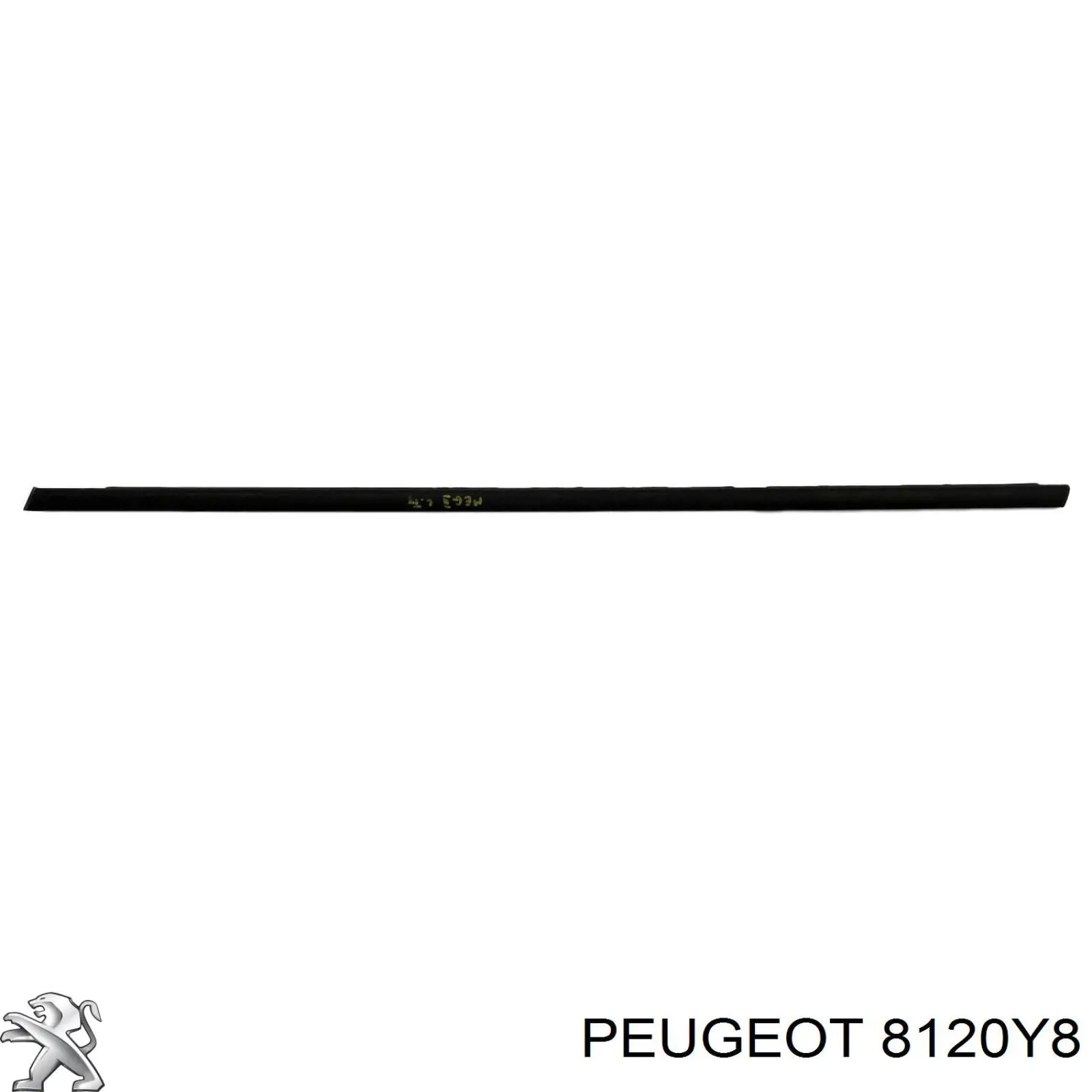 Молдинг лобового скла, правий 8120Y8 Peugeot/Citroen