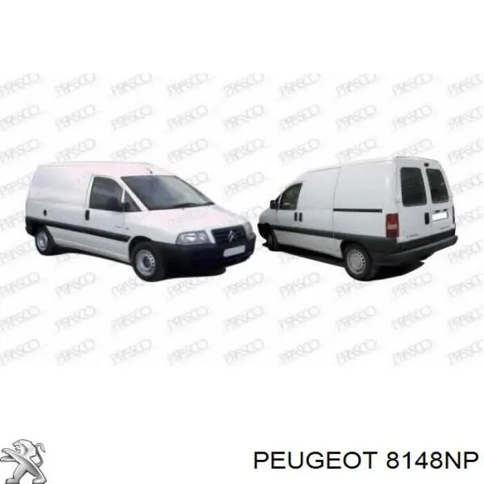 Ліве бокове дзеркало 8148NP Peugeot/Citroen