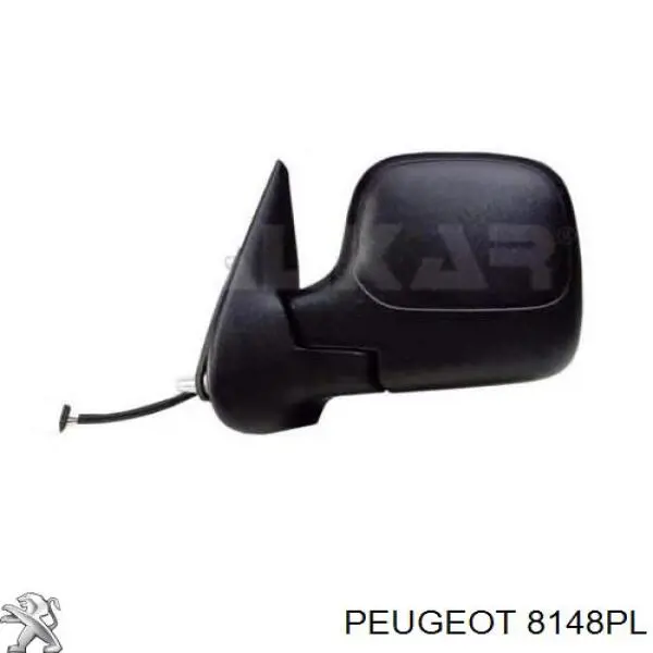 Дзеркало заднього виду, ліве 8148PL Peugeot/Citroen