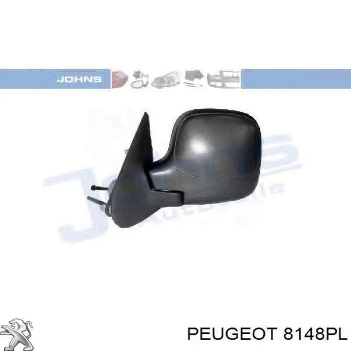 Ліве бічне дзеркало Peugeot/Citroen 8148PL ціна, від 33.28 USD