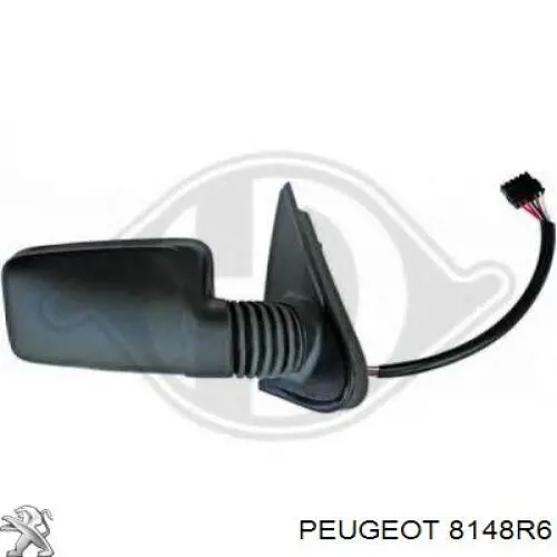 8148R6 Peugeot/Citroen Дзеркало заднього виду, ліве