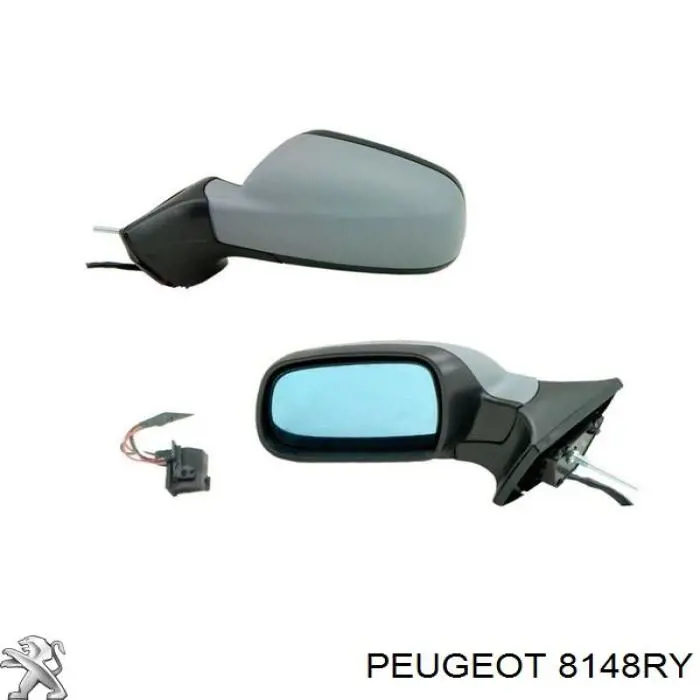 8148RY Peugeot/Citroen дзеркало заднього виду, праве