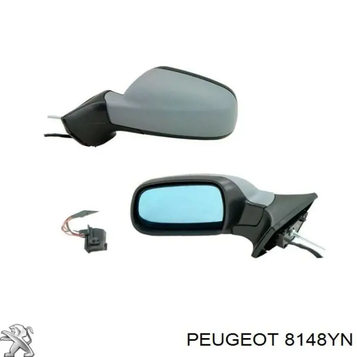 Купити 8148YN Peugeot/Citroen Бічне дзеркало заднього виду ліве