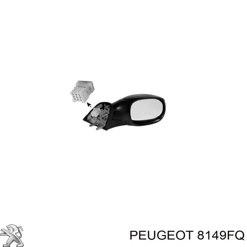 815355 Peugeot/Citroen Праве дзеркало заднього виду