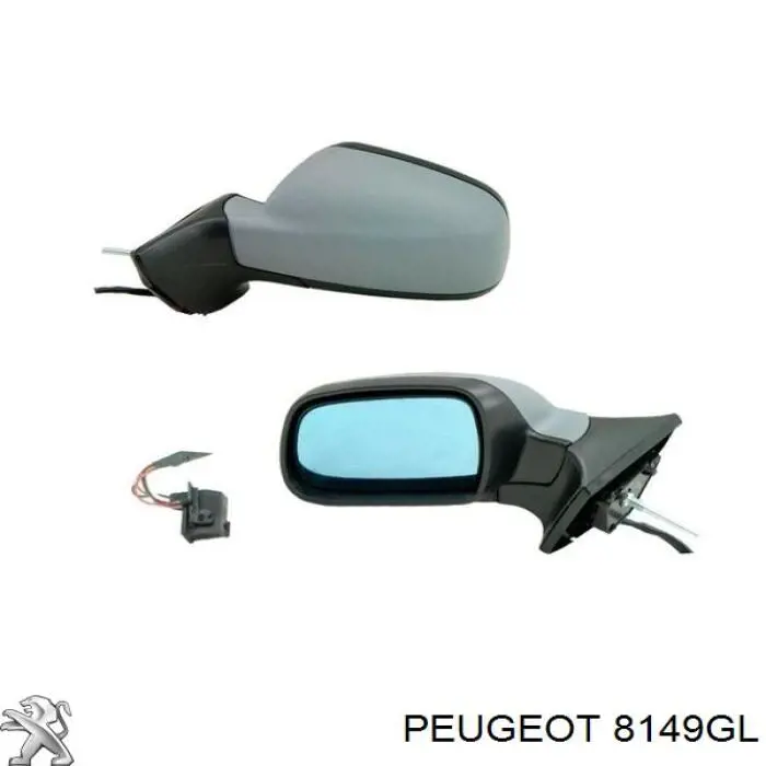 Купити 8149GL Peugeot/Citroen Дзеркало праве