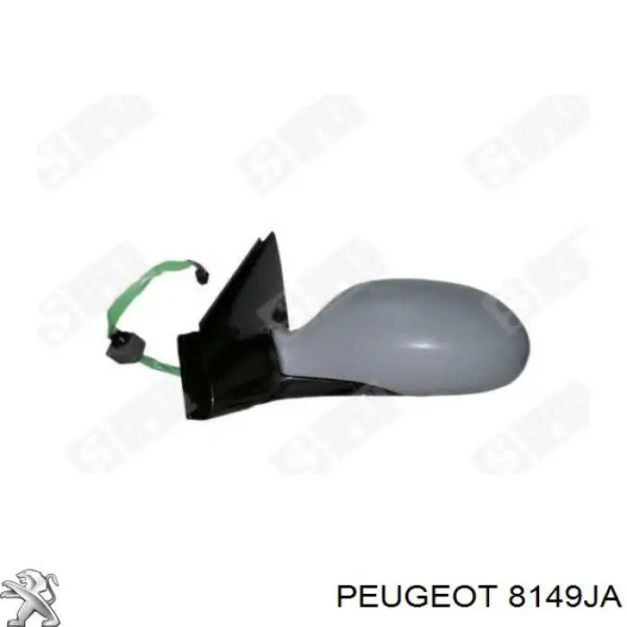 Купити 8149JA Peugeot/Citroen Дзеркало праве