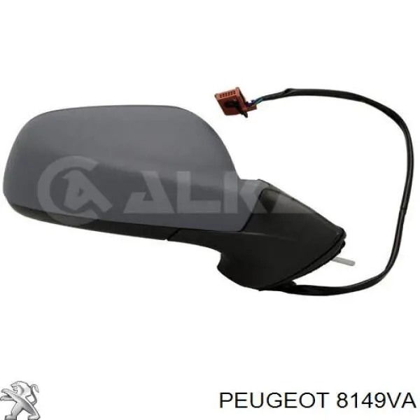 8149VA Peugeot/Citroen Праве дзеркало заднього виду