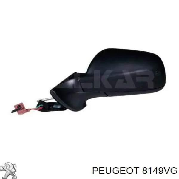 Ліве бічне дзеркало Peugeot/Citroen 8149VG ціна, від 87.19 USD