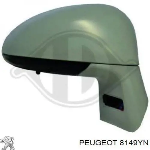 Праве бічне дзеркало Peugeot/Citroen 8149YN ціна, від 57.01 USD