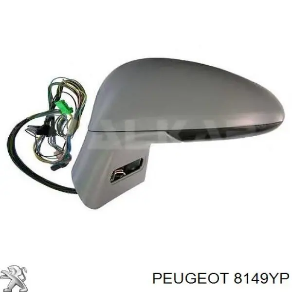 Ліве бічне дзеркало Peugeot/Citroen 8149YP ціна, від 57.75 USD
