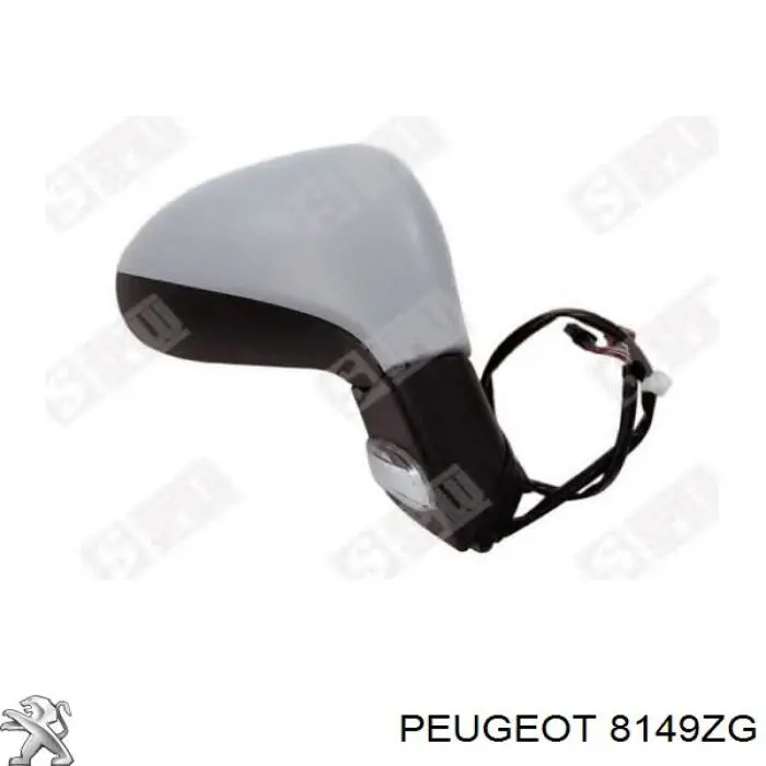 Ліве бічне дзеркало Peugeot/Citroen 8149ZG ціна, від 56.56 USD