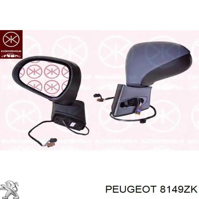 Дзеркало праве 8149ZK Peugeot/Citroen