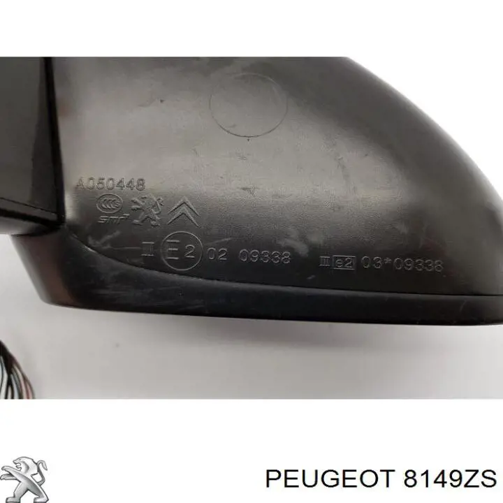 8149ZS Peugeot/Citroen Дзеркало заднього виду, ліве