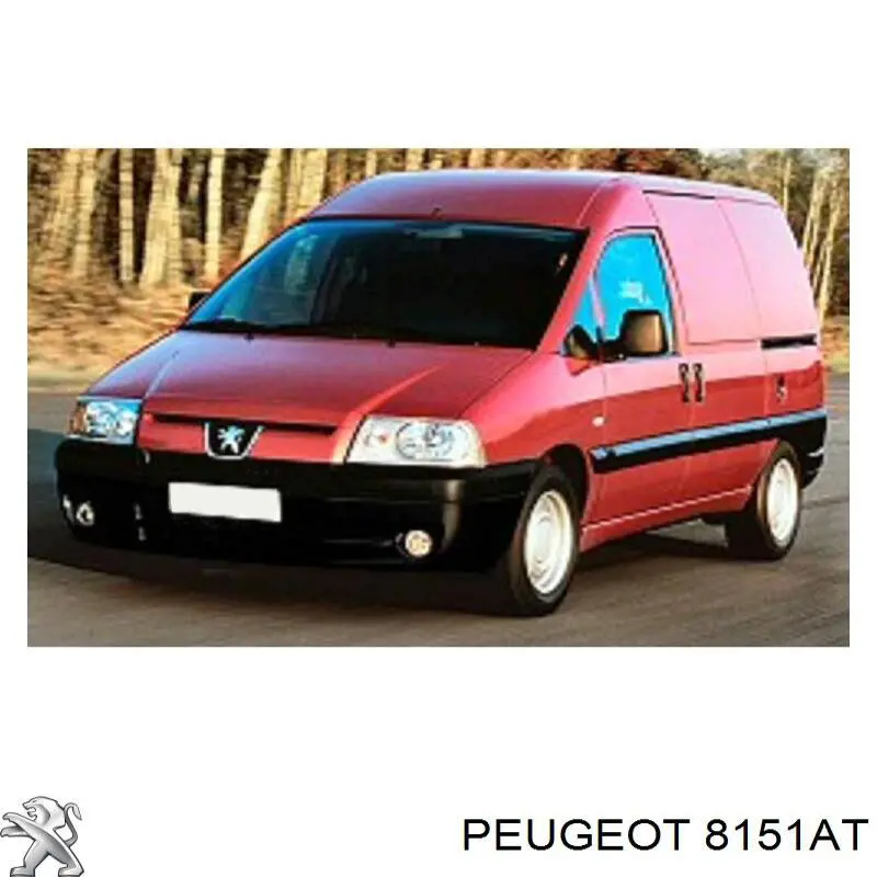Купити 8151AT Peugeot/Citroen Дзеркальний елемент дзеркала заднього виду, лівого