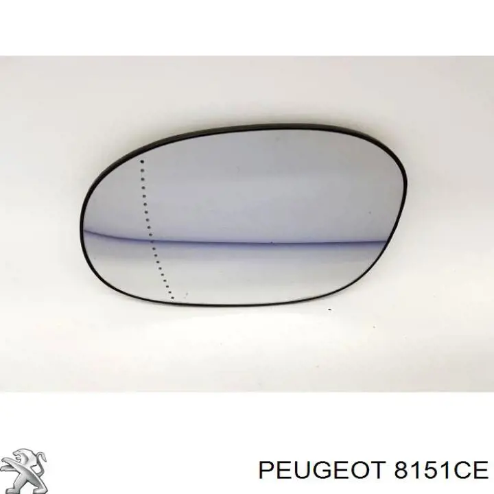 8151CE Peugeot/Citroen дзеркальний елемент дзеркала заднього виду, лівого