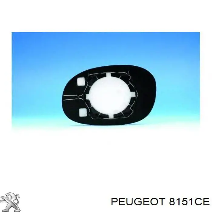 00008151CE Peugeot/Citroen Дзеркальний елемент лівий