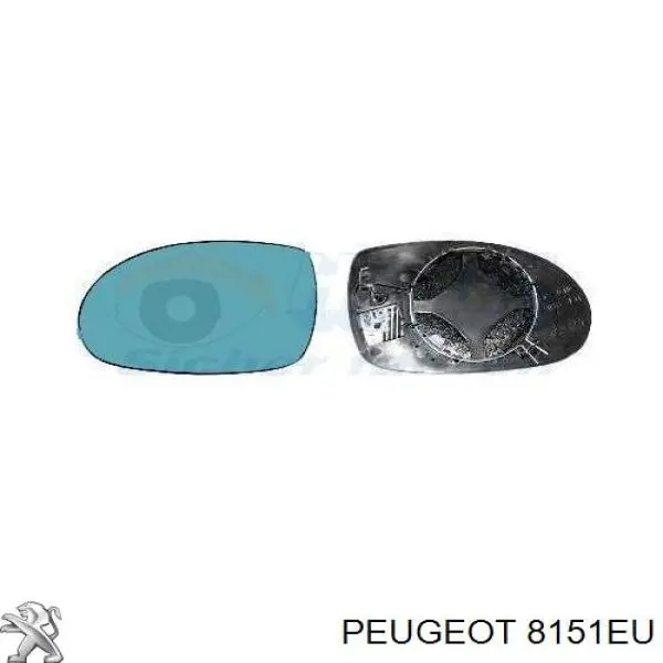 Скло дзеркала заднього виду, лівого Peugeot/Citroen 8151EU ціна, від 12.87 USD