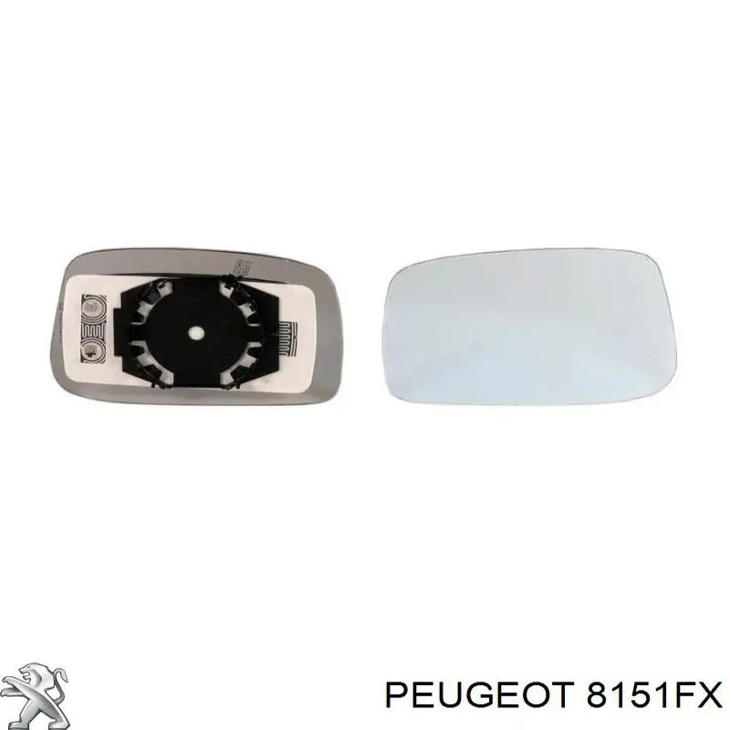 Купити 8151FX Peugeot/Citroen Скло дзеркала заднього виду, правого