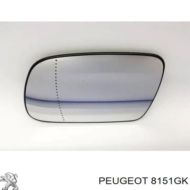 8151GK Peugeot/Citroen Дзеркальний елемент лівий