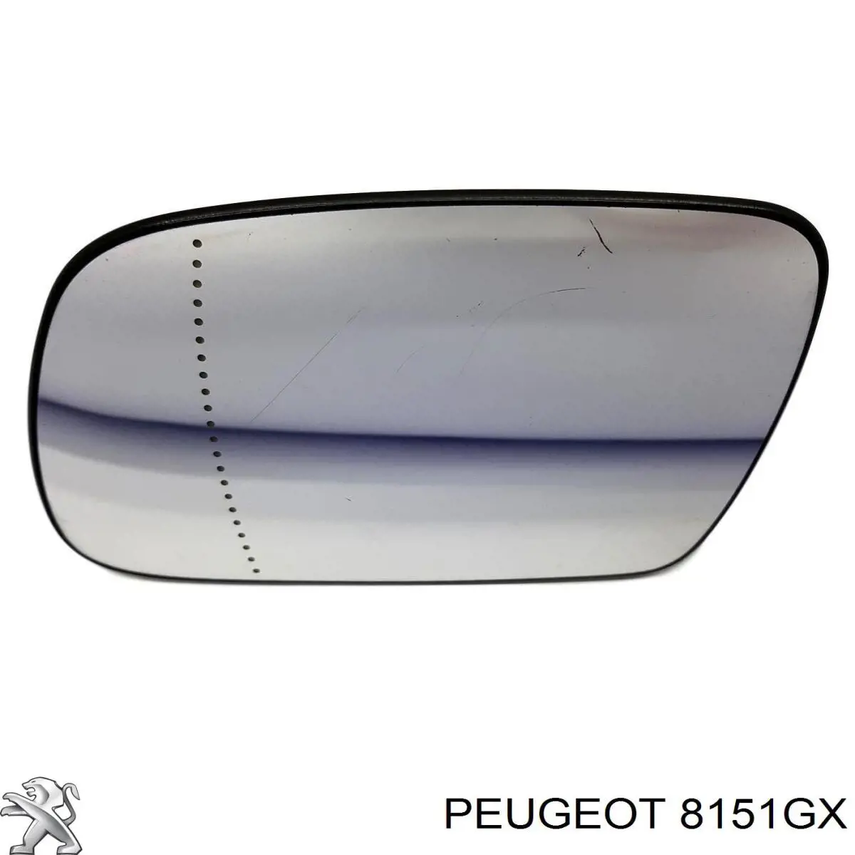 Дзеркальний елемент лівого дзеркала заднього виду 8151GX PEUGEOT