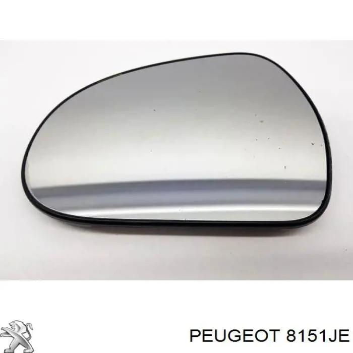 Дзеркальний елемент дзеркала заднього виду, лівого Peugeot 207 SW (WK) (Пежо 207)