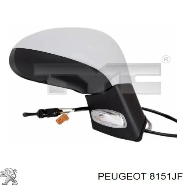 Купити 8151JF Peugeot/Citroen Скло дзеркала заднього виду, правого