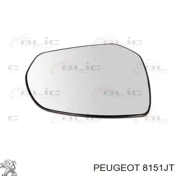 Дзеркальний елемент правого дзеркала заднього виду Peugeot/Citroen 8151JT ціна, від 9.19 USD