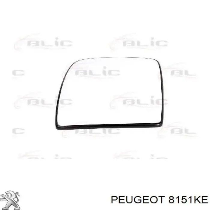 8151KE Peugeot/Citroen дзеркальний елемент дзеркала заднього виду, лівого