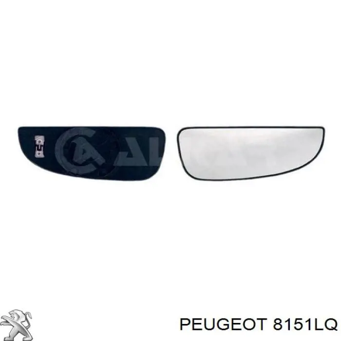 8151LQ Peugeot/Citroen дзеркальний елемент дзеркала заднього виду, правого