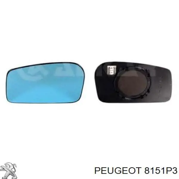 8151P3 Peugeot/Citroen Дзеркальний елемент лівий