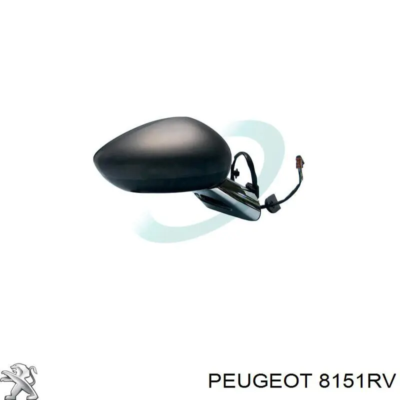 Ліве бічне дзеркало Peugeot/Citroen 8151RV ціна, від 29.36 USD