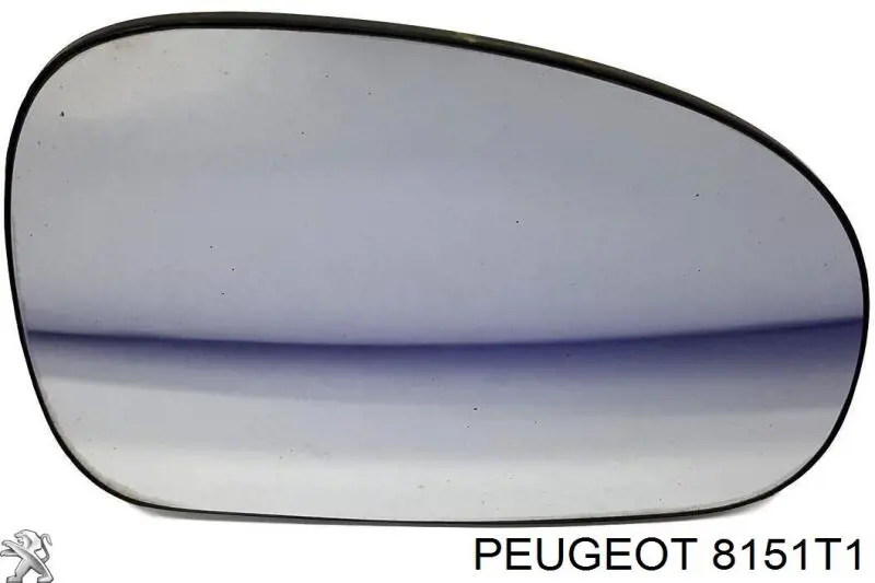 Дзеркальний елемент дзеркала заднього виду, правого 8151T1 PEUGEOT