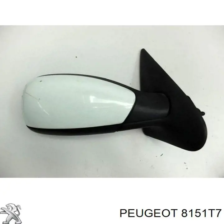 Скло дзеркала заднього виду, лівого Peugeot/Citroen 00008151T7