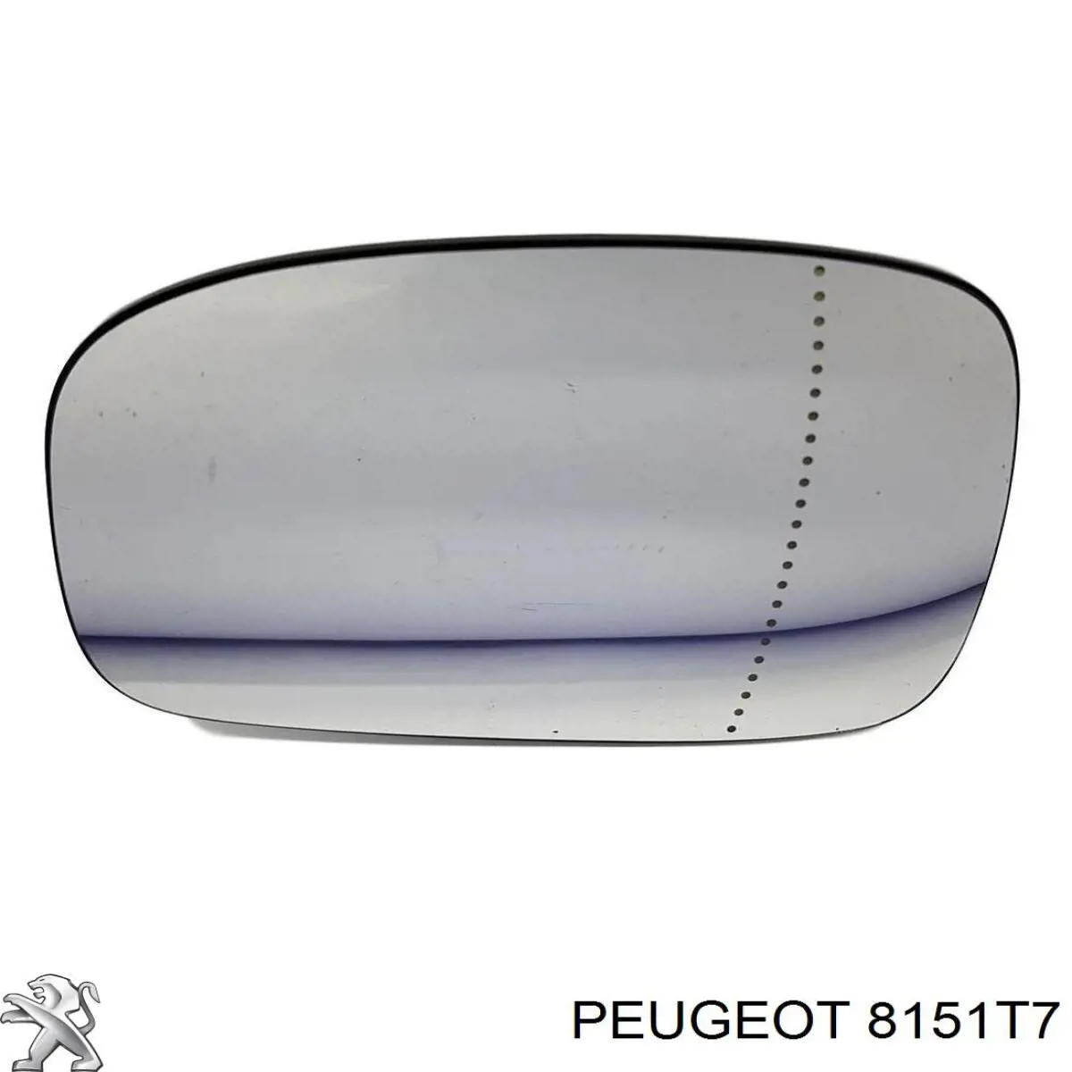 00008151T7 Peugeot/Citroen Дзеркальний елемент лівий