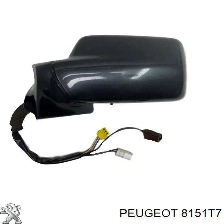 Дзеркальний елемент дзеркала заднього виду, лівого 00008151T7 Peugeot/Citroen