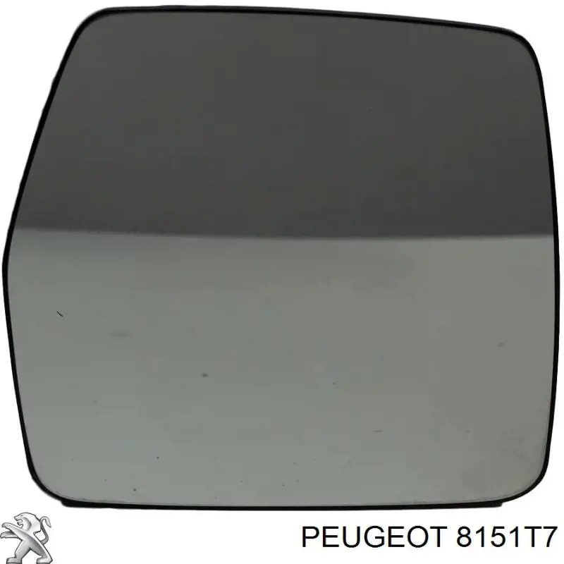 Купити 00008151T7 Peugeot/Citroen Дзеркальний елемент дзеркала заднього виду, лівого