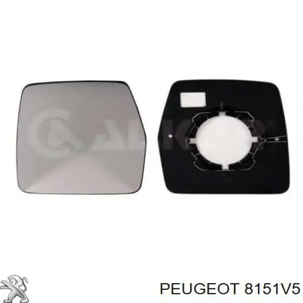 8151V5 Peugeot/Citroen дзеркальний елемент дзеркала заднього виду, лівого