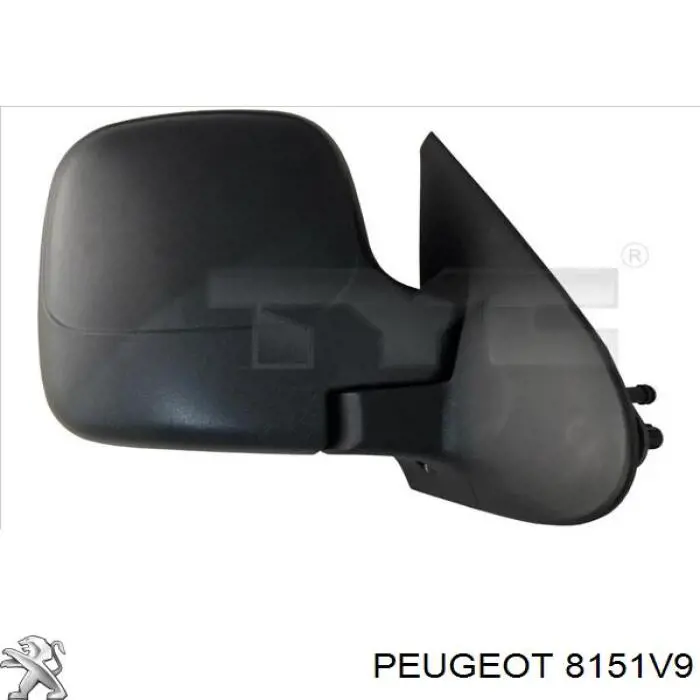 8151V9 Peugeot/Citroen Дзеркальний елемент лівий