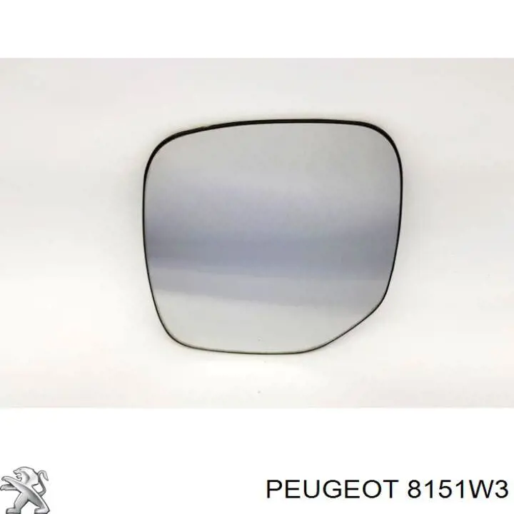 8151W3 Peugeot/Citroen дзеркальний елемент дзеркала заднього виду, лівого