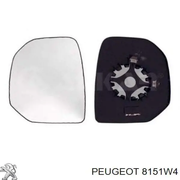 Купити 8151W4 Peugeot/Citroen Скло дзеркала заднього виду, правого