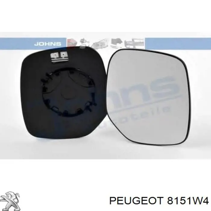 8151W4 Peugeot/Citroen дзеркальний елемент дзеркала заднього виду, правого