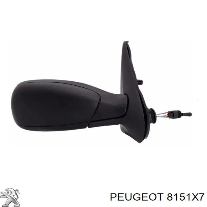 Купити 8151X7 Peugeot/Citroen Дзеркальний елемент дзеркала заднього виду, лівого