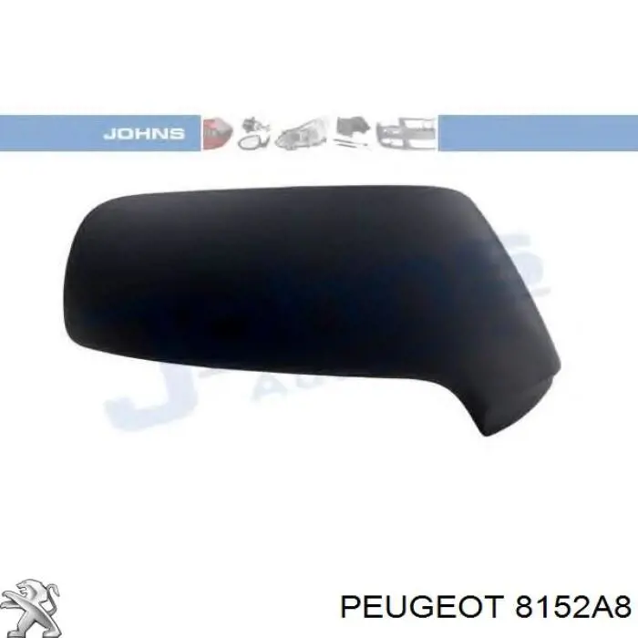 Купити 8152A8 Peugeot/Citroen Накладка/кришка дзеркала заднього виду, ліва