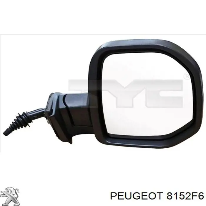 Накладка лівого бокового дзеркала Peugeot/Citroen 8152F6 ціна, від 7.97 USD