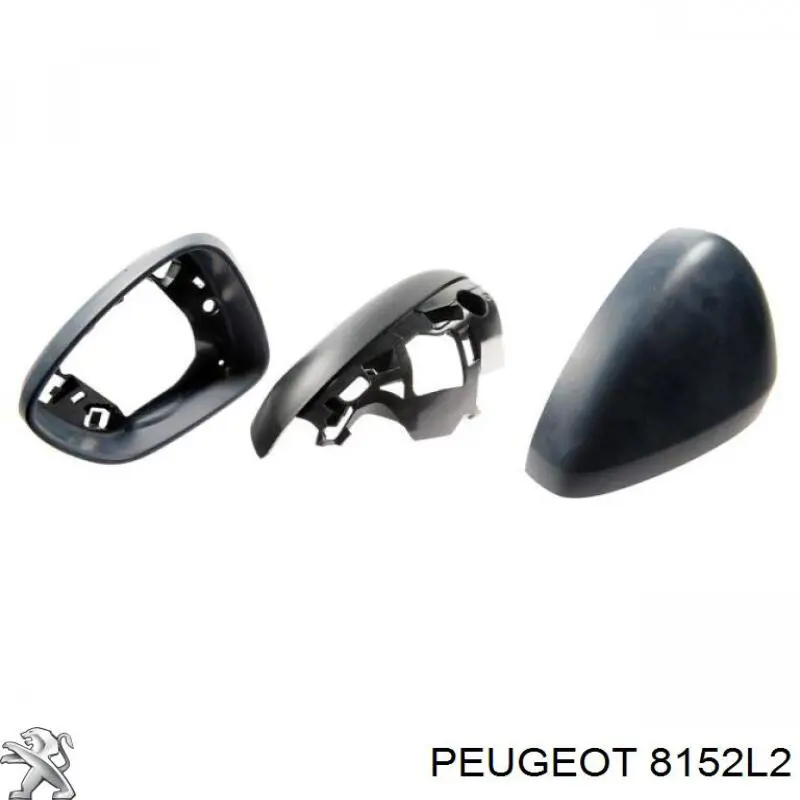 Купити 8152L2 Peugeot/Citroen Накладка/кришка дзеркала заднього виду, ліва