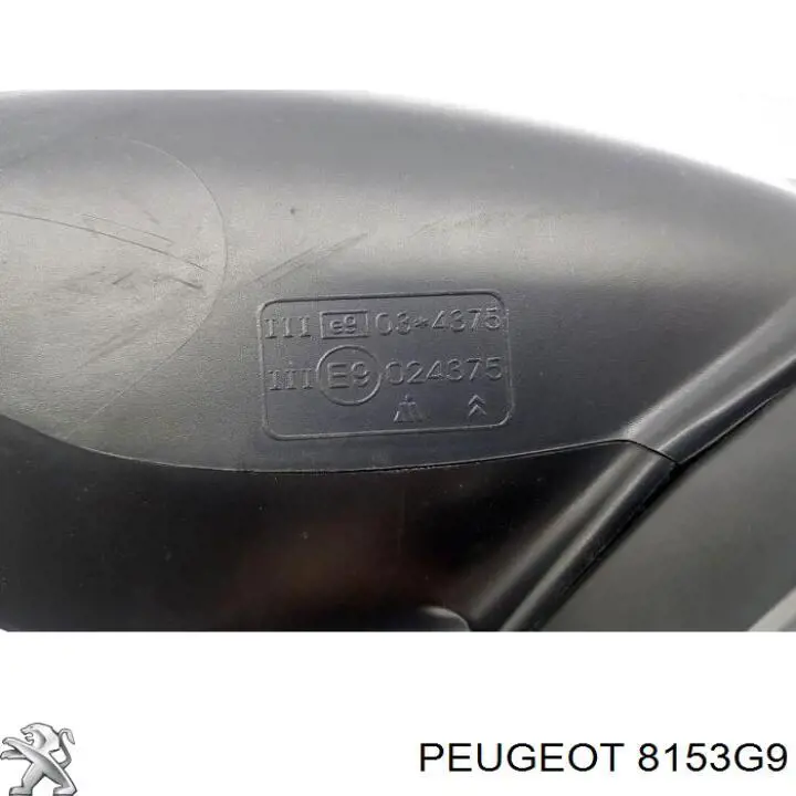 Праве бічне дзеркало Peugeot/Citroen 8153G9 ціна, від 88.97 USD